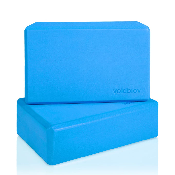 voidbiov Yoga blöcke 2er Set 9 "x6 x3, Stabil rutschfest Eva Schaumstoff, Bietet Unterstützung und S
