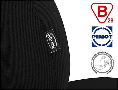Saferide | mltt bilklädsel svart 1+1 Transport stolsöverdrag sätesskydd skyddsöverdrag bilskyddsöver