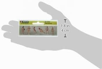 NOCH® FKK-Badende, Figuren-Set, für die Spurweite H0, ideal für Modellbau und DIY