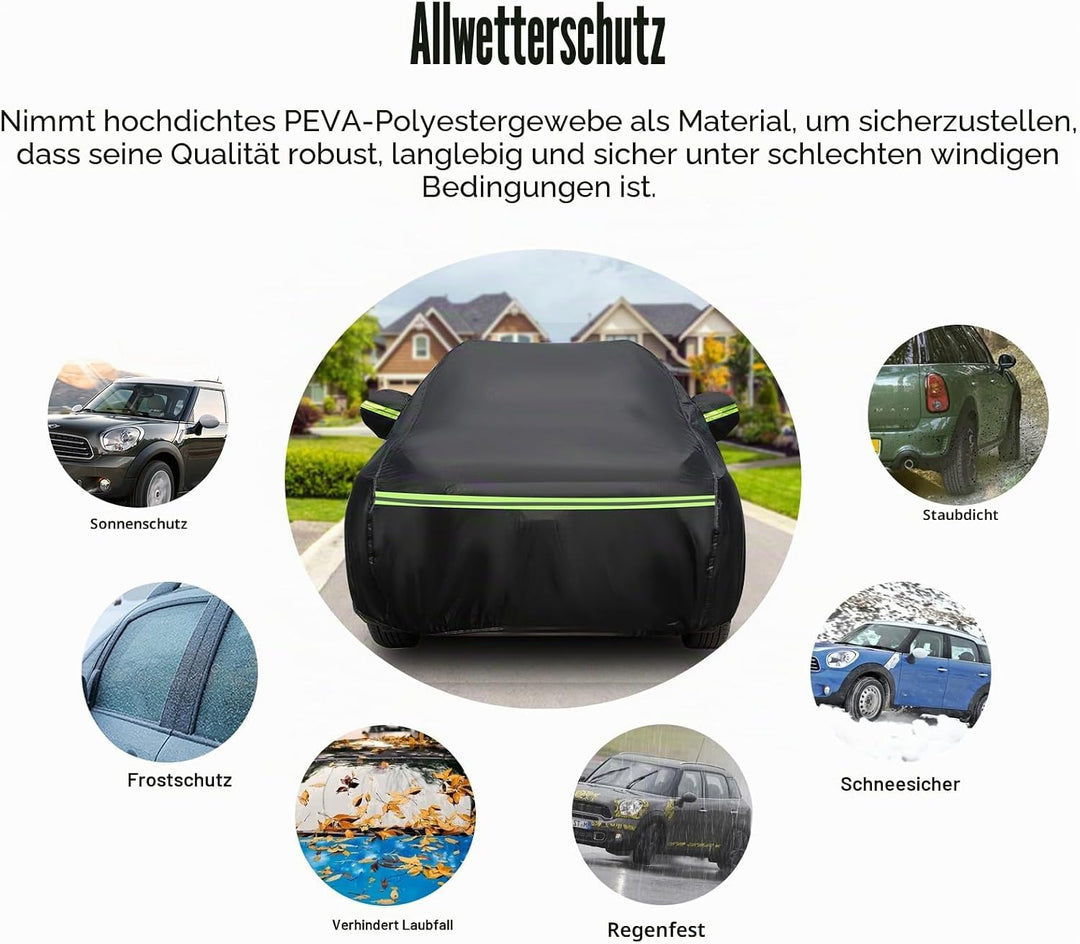 Autoabdeckung Wasserdicht Ersatz für SEAT Ibiza 2008-2023, Auto Abdeckplane Autogarage Autoplane Gan