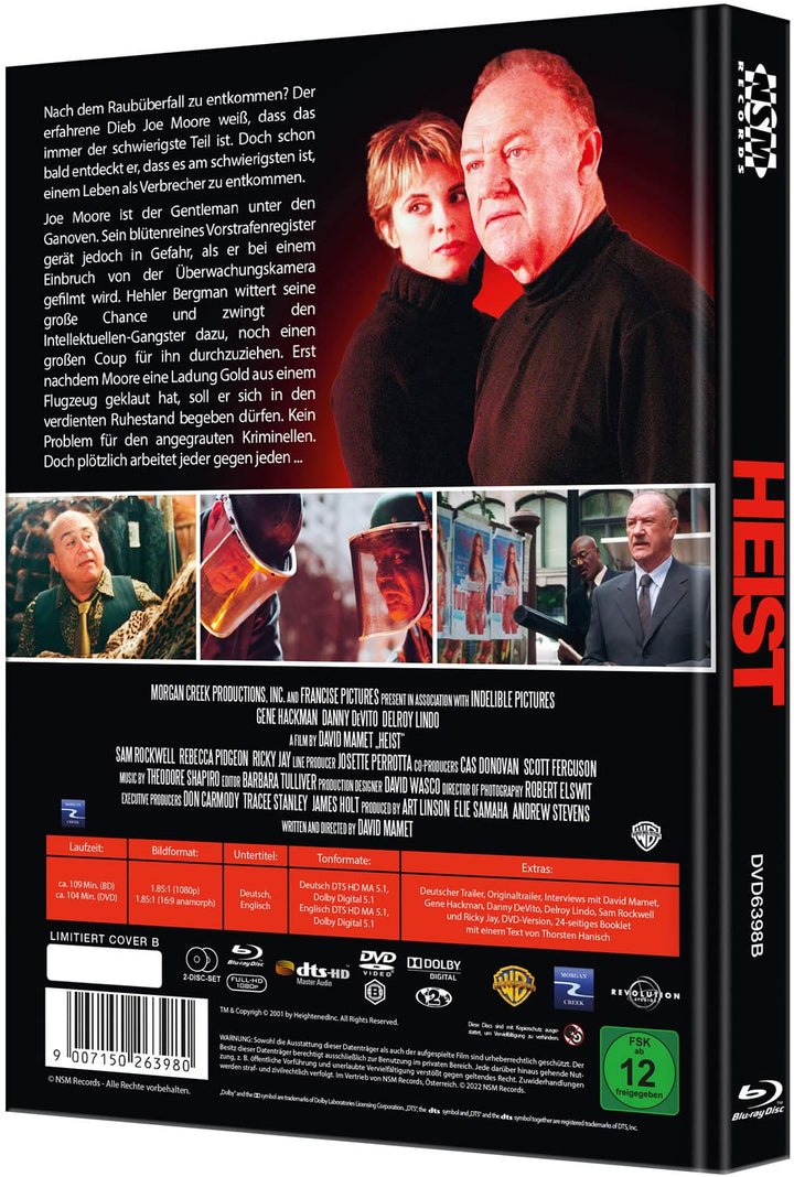 Heist - Der letzte Coup [Blu-Ray+DVD] - uncut - limitiertes Mediabook Cover B, Blu-ray