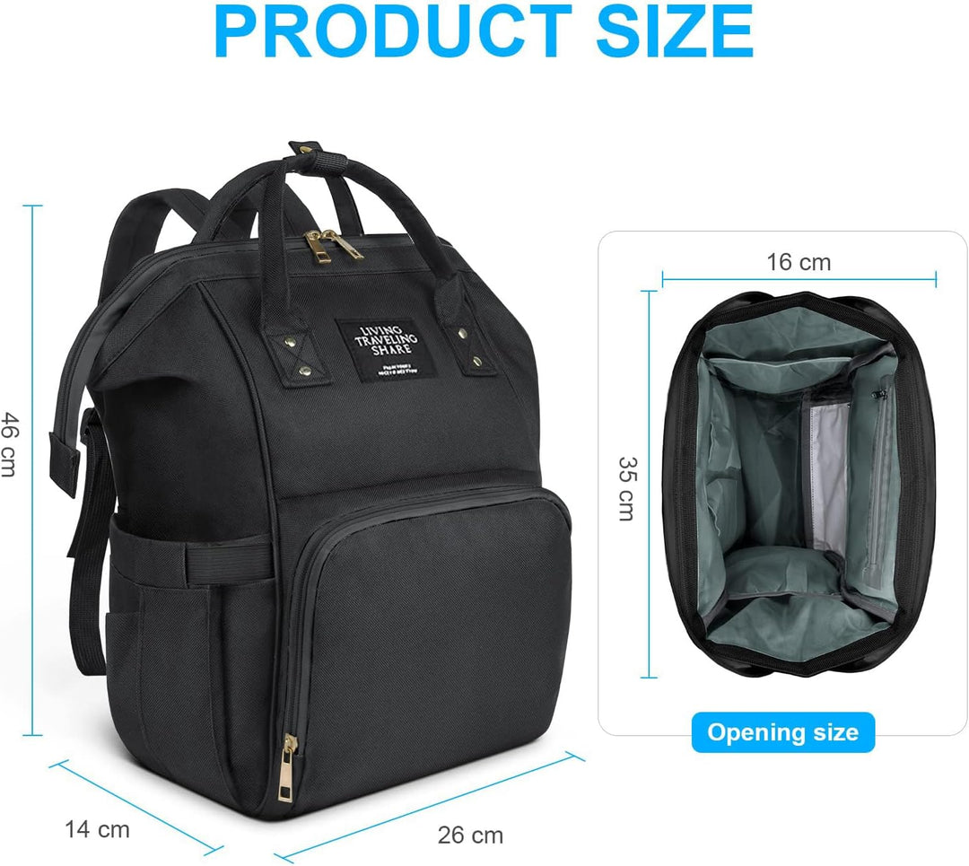 Vicloon Wickeltasche Rucksack mit Babyflaschentasche, Baby Wickelrucksack Wickeltasche, Multifunktio