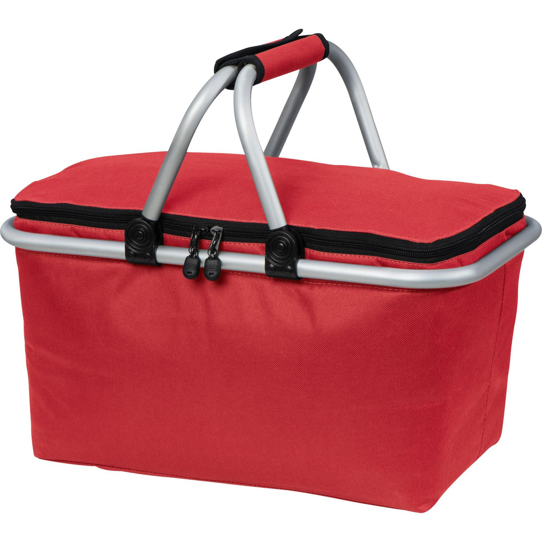 Einkaufskorb mit Kühlfunktion / Kühltasche / Farbe: rot