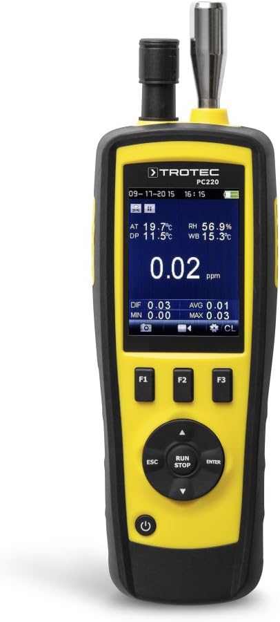 TROTEC Partikelzähler PC220 mit Kalibrierzertifikat