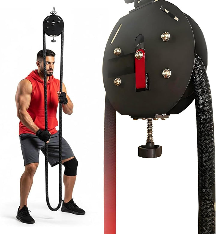 Endlosseiltrainer für Das Heim-Fitnessstudio,Seilzugmaschine für Rücken-,5-30 kg Einstellbarer Wider