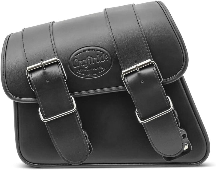 BS-Motoparts Satteltasche für Hyosung Aquila GV 125 Montana Schwarz Links