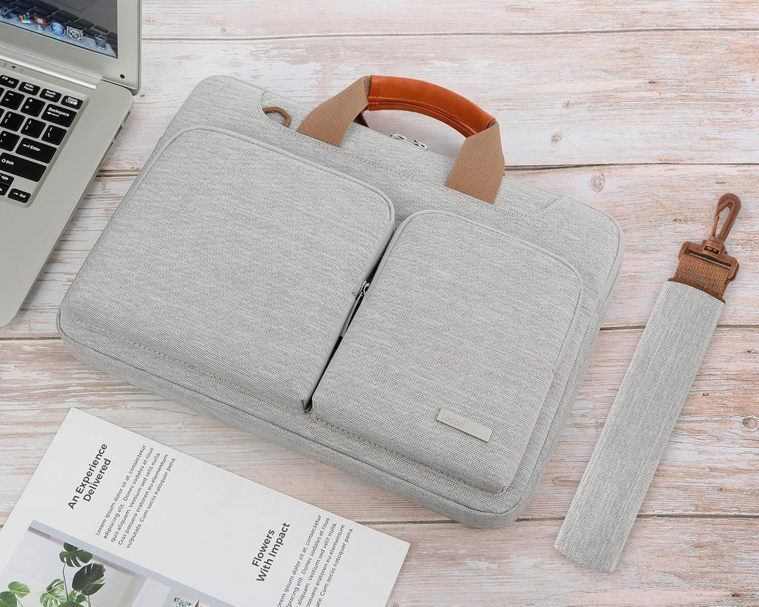 Lacdo wasserabweisende Laptop-Hülle Tasche 15 Zoll Neu MacBook Air Grau, 15 Zoll Neu MacBook Air Gra
