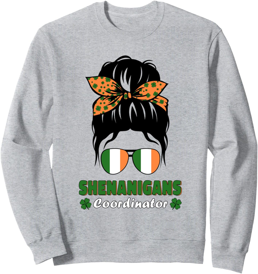 Shenanigans Coordinator St Patricks Day Girls Women Toddler Sweatshirt
