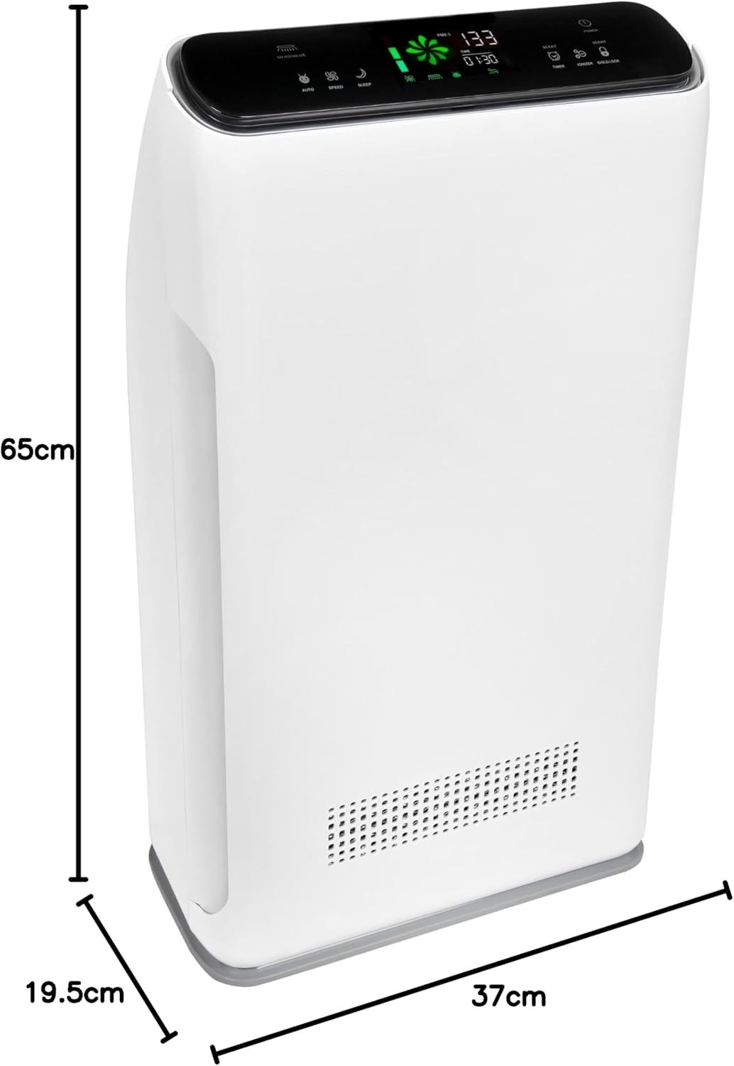Luftreiniger für Wohnung Raucherzimmer, 7-Fach-Filtertechnologie, HEPA-13-Filter, inkl. Fernbedienun