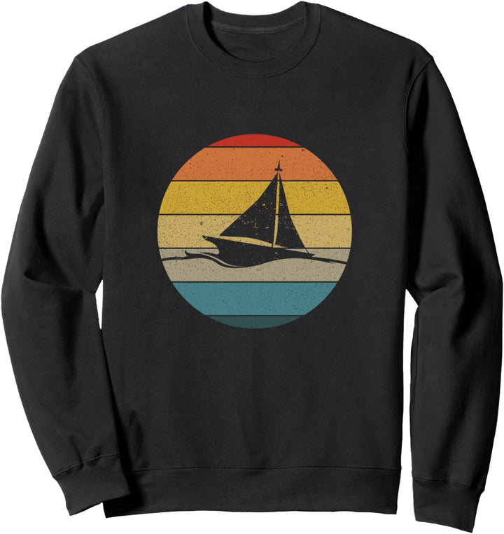 Lustig Segeln Segelboot Segler Segelschiff Steuerrad Herren Sweatshirt