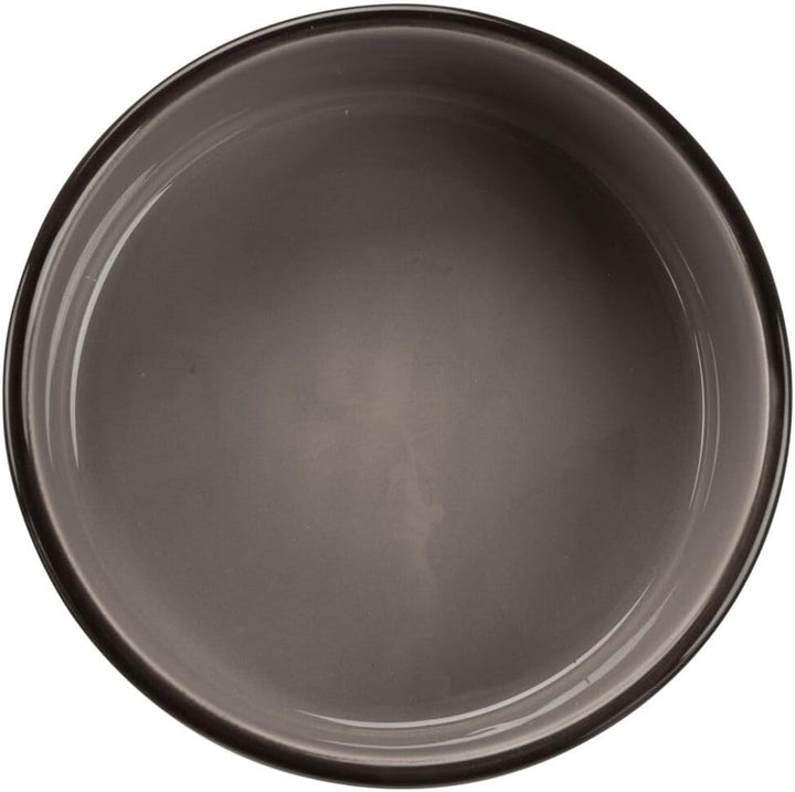 Trixie 24533 Keramiknapf mit Pfoten, 1,4 l/ø 20 cm, Sortierte Farbe (braun oder taupe) Sortierte Far