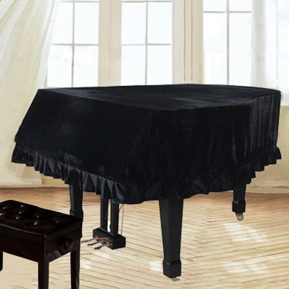 Grand Piano Keyboard Cover Anti -Scratch Piano Cover Gold Samt Klavierdeckel Klavier Schutzstoff Kla