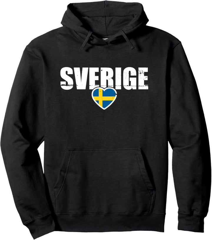 Schweden Sverige Herz Schwedische Flagge Stolzer Schwede Pullover Hoodie