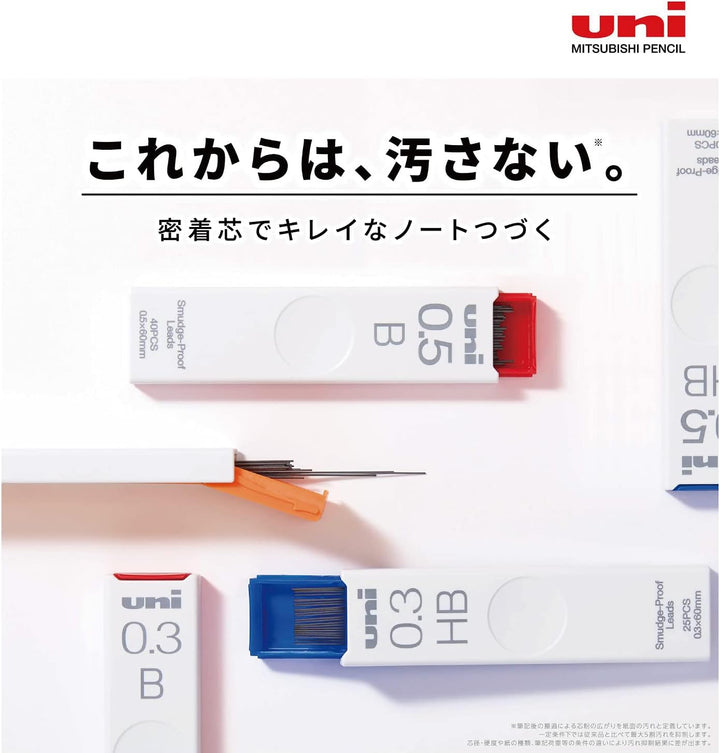 Mitsubishi Pencil Uni Druckbleistiftmine 0,5 3B 10 Count Hako ULS05403B 1 stück (10er Pack) 3B, 1 st