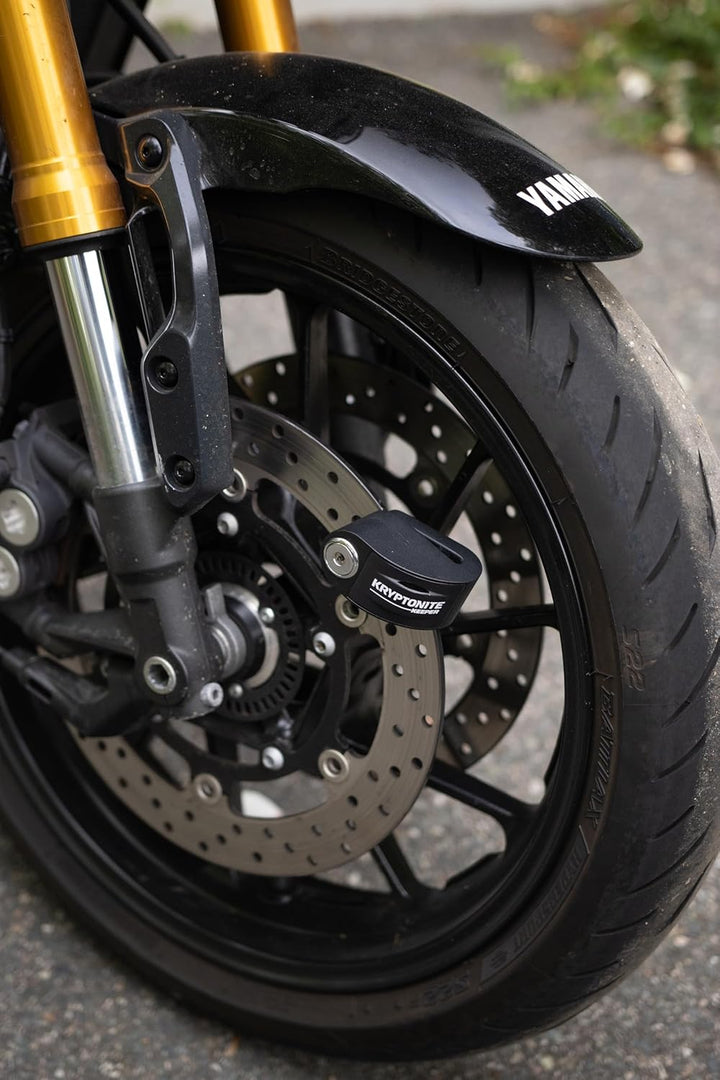 Kryptonite Keeper Alarm Disc Lock – Bremsscheibenschloss – Motorradschloss mit 100-dB Alarm