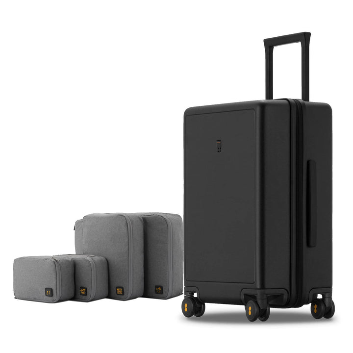 LEVEL8 Koffer Trolleys handgepäck Leichtgewicht 100% PC mit Organizer Set 4-teilig TSA Zahlenschloss