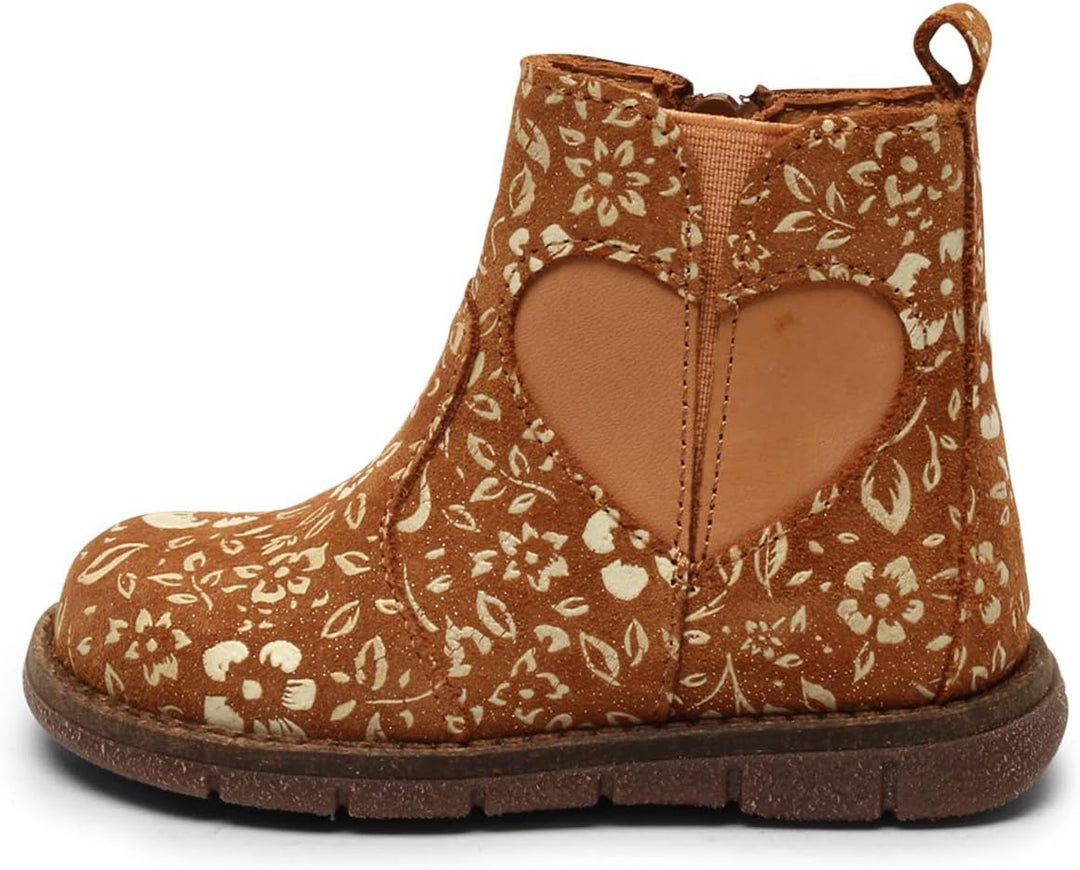 Bisgaard Mädchen Maggie Fashion Boot 27 EU Brandy Flowers, 27 EU Brandy Flowers