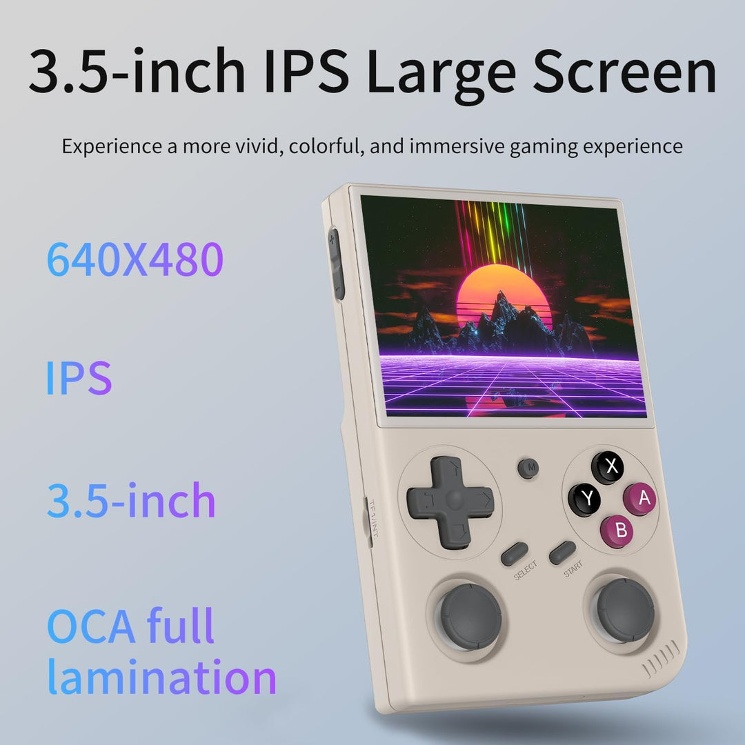 G350 Retro-Handheld-Spielkonsole 3,5-Zoll-IPS-Bildschirm 640 x 480 Linux-System mit vorinstallierter