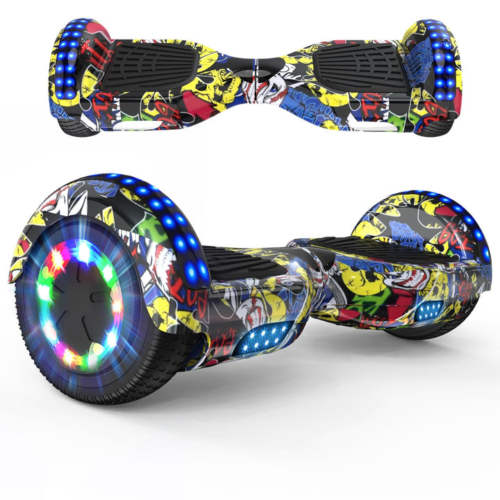 RCB Hoverboards 6,5 Zoll Skateboard Kinder und Jugendliche Hoverboards mit Bluetooth - Led Licht Seg