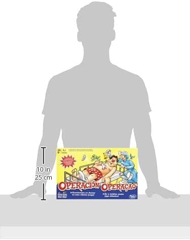 Hasbro Gaming – Operation, Klassische Edition (B2176150) spanische/portugiesische Version bunt, span