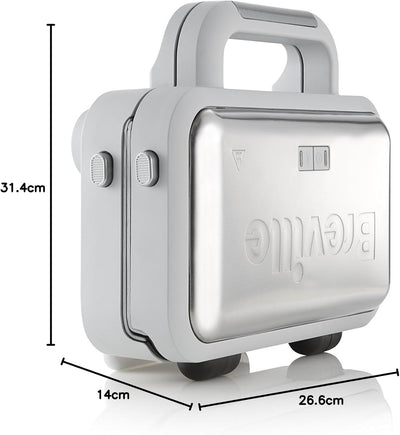 Breville DuraCeramic Sandwichmaker mit tiefen Platten | Sandwichtoaster für 2 Scheiben mit variabler