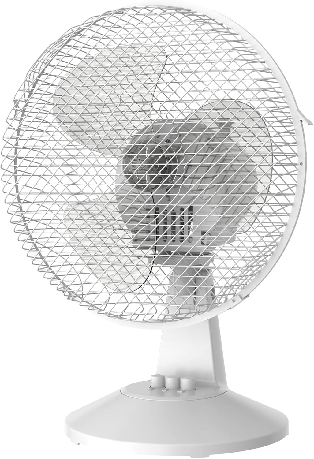 COMFEE' CFT23PW00A2 Tischventilator, 25 W, Durchmesser 23 cm, leiser Ventilator mit 3 Flügeln, 2 Ges
