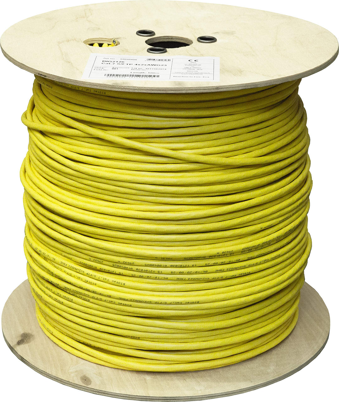BIGtec Verlegekabel CAT-7 Netzwerkkabel LAN Kabel 500m CAT7 PiMF S/FTP halogenfrei BauPVO Eca POE ge