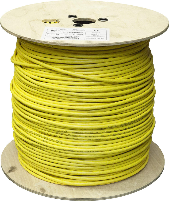 BIGtec Verlegekabel CAT-7 Netzwerkkabel LAN Kabel 500m CAT7 PiMF S/FTP halogenfrei BauPVO Eca POE ge
