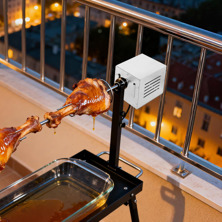 220V Edelstahl Röster Spanferkelgrillmotor | 25W Rotisserie Elektromotor Drehspiess | 2.5r/min Grill