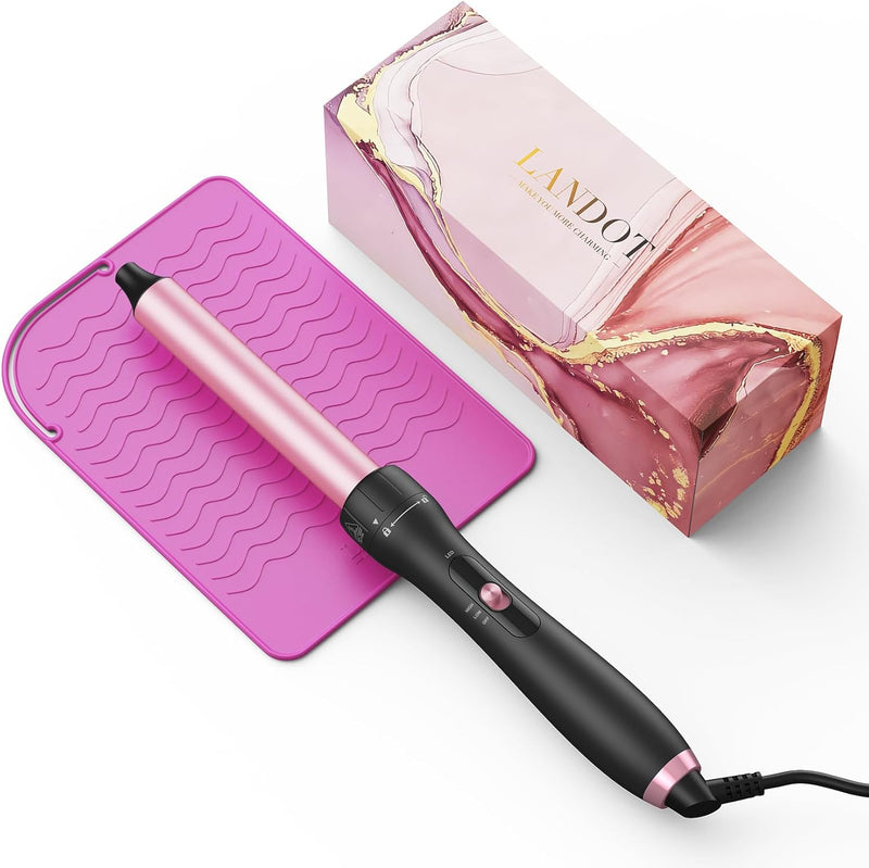 LANDOT Lockenstab Curling Iron 25-mm: Antistatische Keramik-Turmalin-Beschichtung Lockenstäbe - Hair