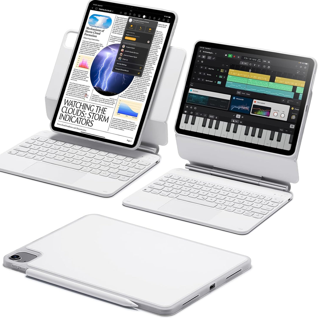 ESR Magnetische Keyboard Hülle, iPad Tastatur Hülle für iPad Pro 11/Air 5/4, magnetischer Ständer, P