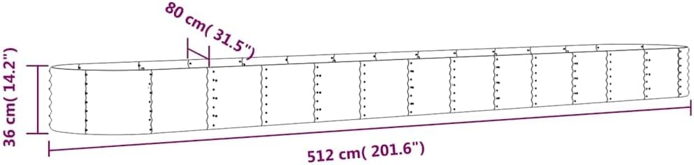 vidaXL Hochbeet, Wetterfestes Hochbeet für Garten Balkon Terrasse, Kräuterhochbeet zum Selber Bauen,