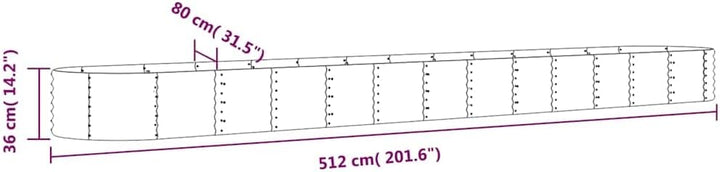 vidaXL Hochbeet, Wetterfestes Hochbeet für Garten Balkon Terrasse, Kräuterhochbeet zum Selber Bauen,