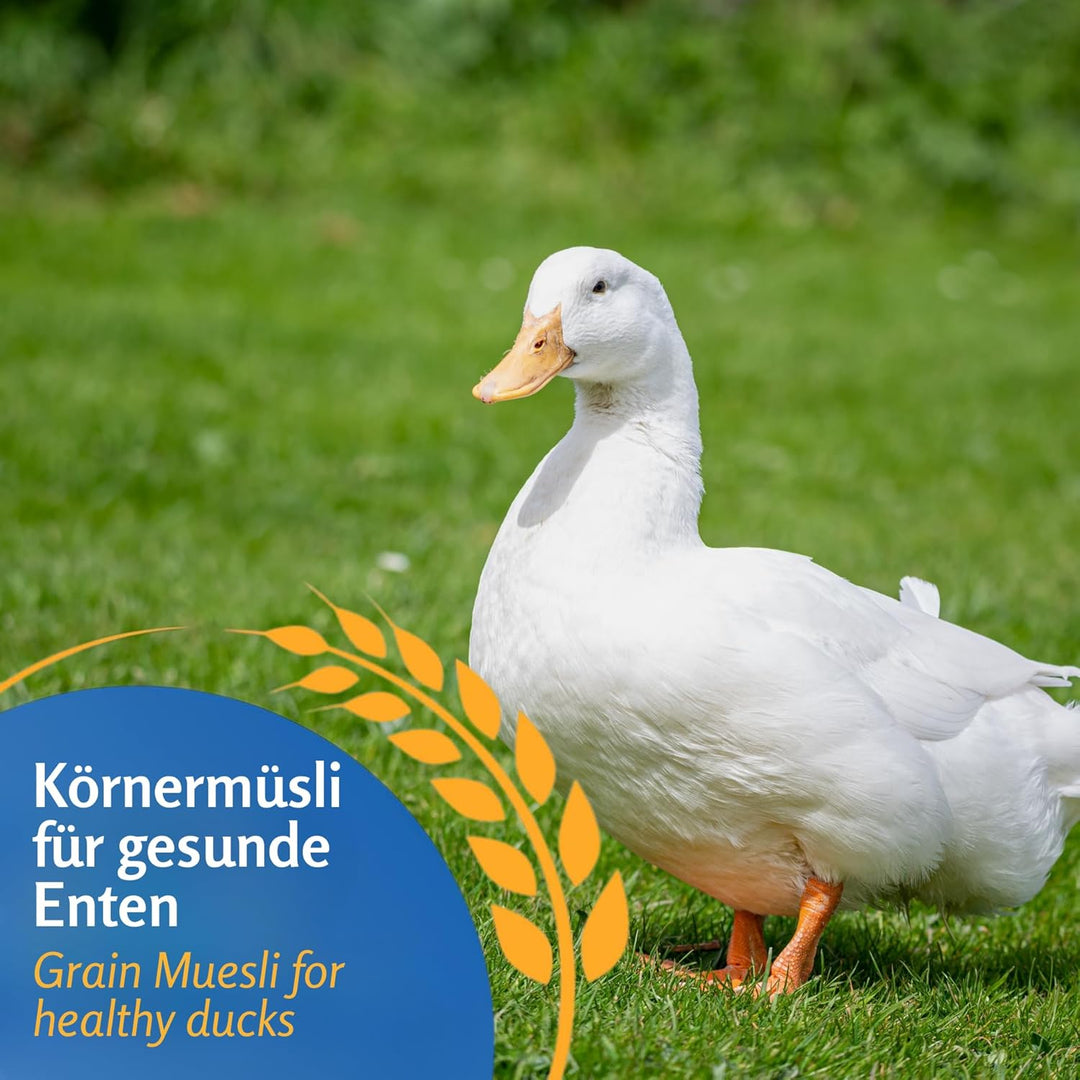 Leimüller Entenfutter Körner Premiumqualität 25 kg - Vogelfutter für Ente, Gänse, Laufente - Gänsefu