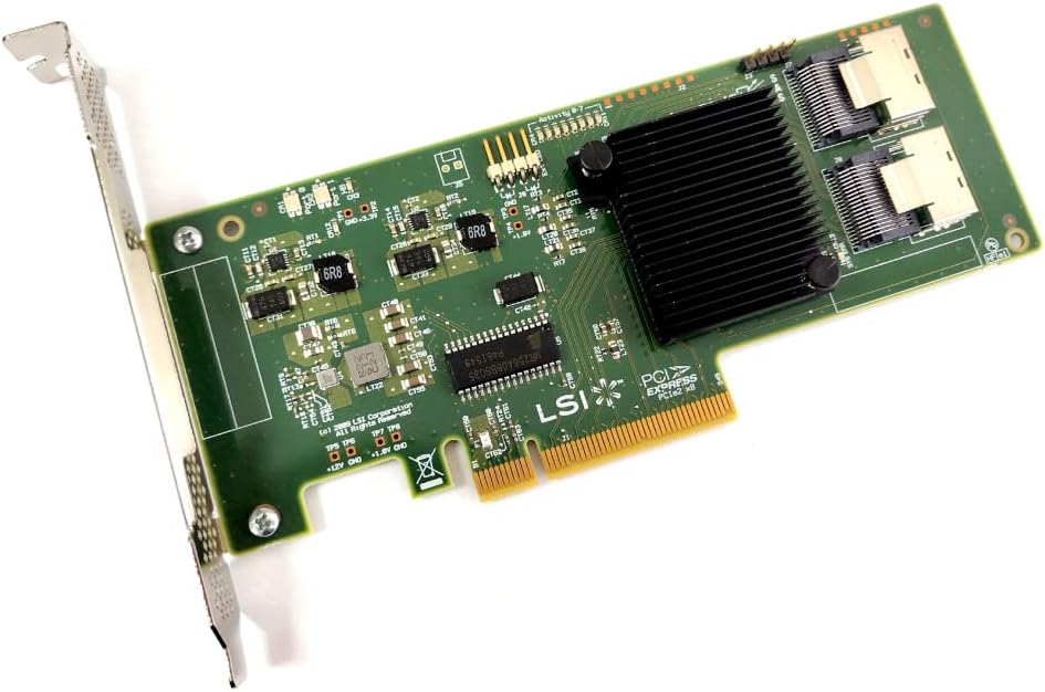 LSI LOGIC LSI00194 Host Bus Adapter (SGL 8-Port, 8X PCIe 2.0, 2X SAS, RAID 0/1/1E/10/JBOD)