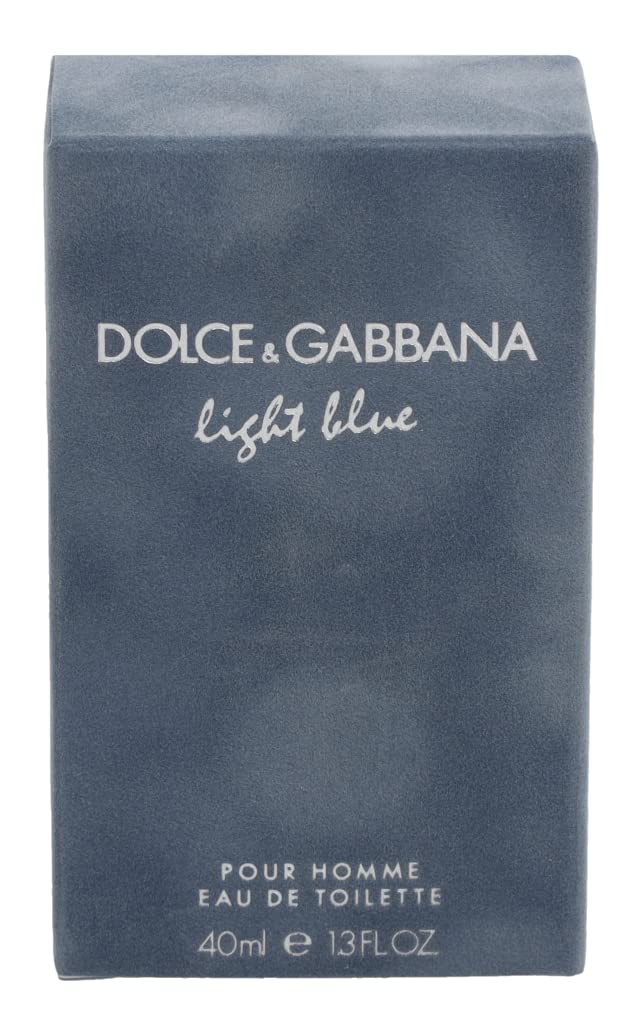 Dolce&Gabbana Light Blue Pour Homme, Eau de Toilette Vapo 40 ml Aromático 40 ml (1er Pack), 40 ml (1