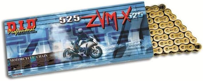 DID Kette 525 ZVMX, 112 Glieder (X-Ring), offen mit Nietschloss