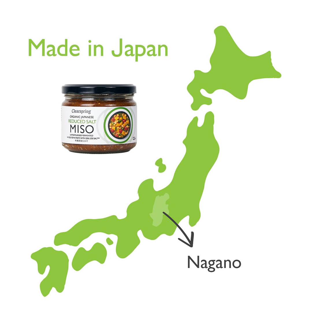 Clearspring Japanisches Bio-Salz, nicht pasteurisiert, Miso-Glas, 270 g