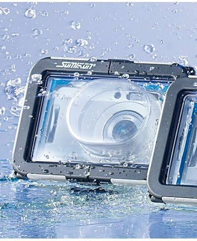 Somikon Unterwasser Kameratasche: Kamera-Tauchgehäuse mit Objektivführung (max. 95 x 62 x 20 mm) (Sc