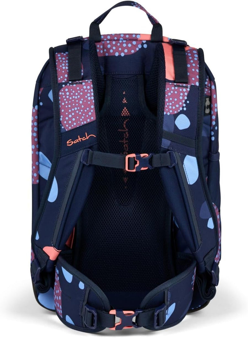 satch Air Schulrucksack Set 3tlg. inkl. Schlamperbox und Sportbeutel Coral Reef, Coral Reef