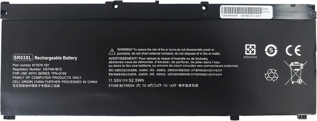 Laptop Akku SR03XL für HP Envy X360 15-CN0000 15-CP0000 17-BW0000 Pavilion 15-CX0000 CX0056WM CX0058