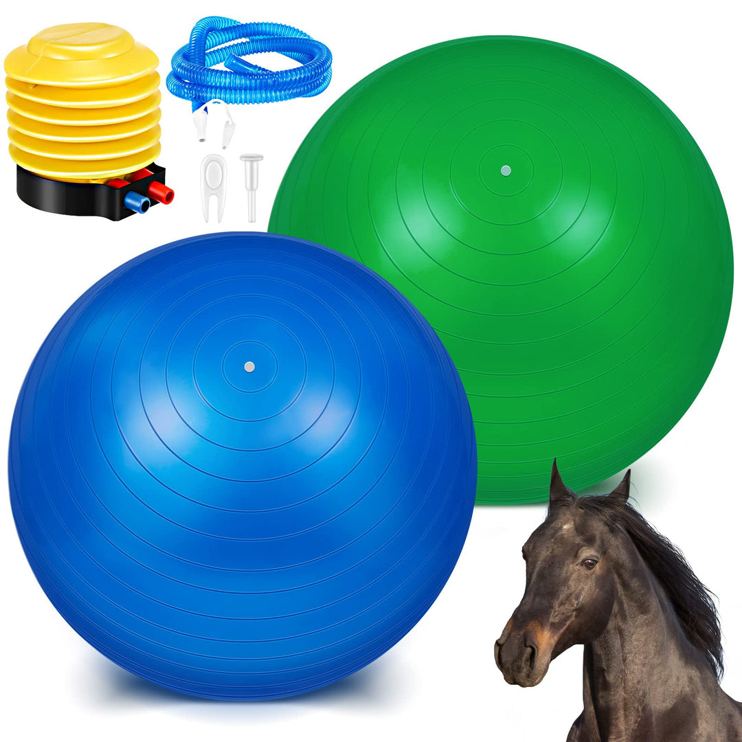 2 Stück 101,6 cm Pferdeball zum Spielen, grosser Pferdeball, grosser Hüteball für Pferde, Anti-Burst