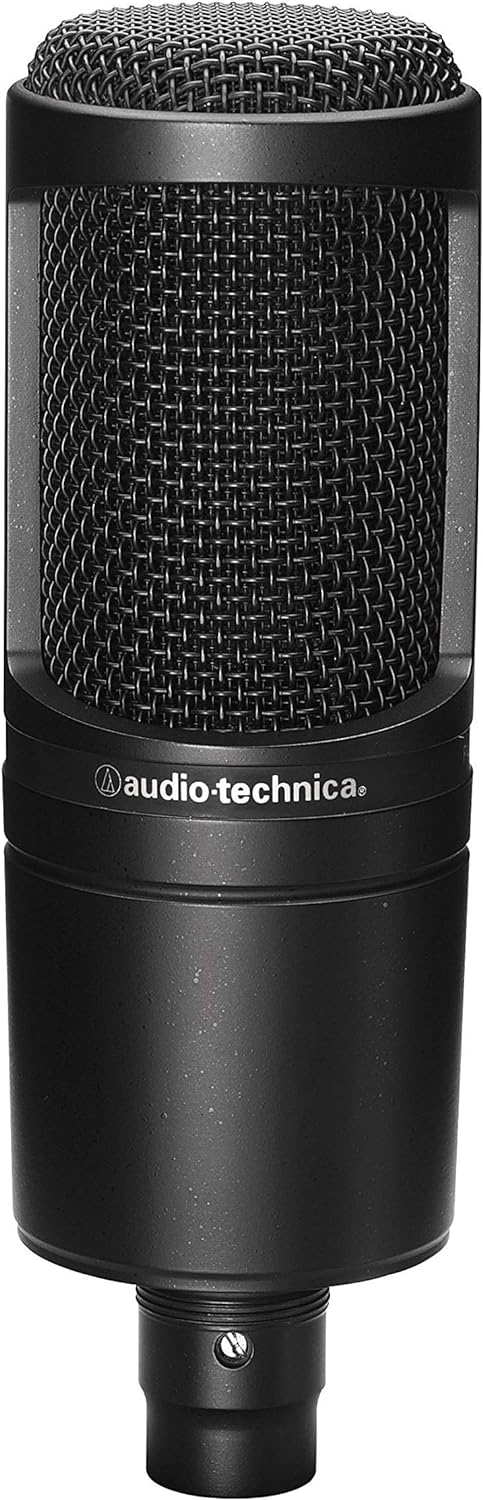 Audio-Technica Kondensatormikrofon mit Nieren-Richtcharakteristik & Mikrofonkabel 3 Meter - 1x XLR M