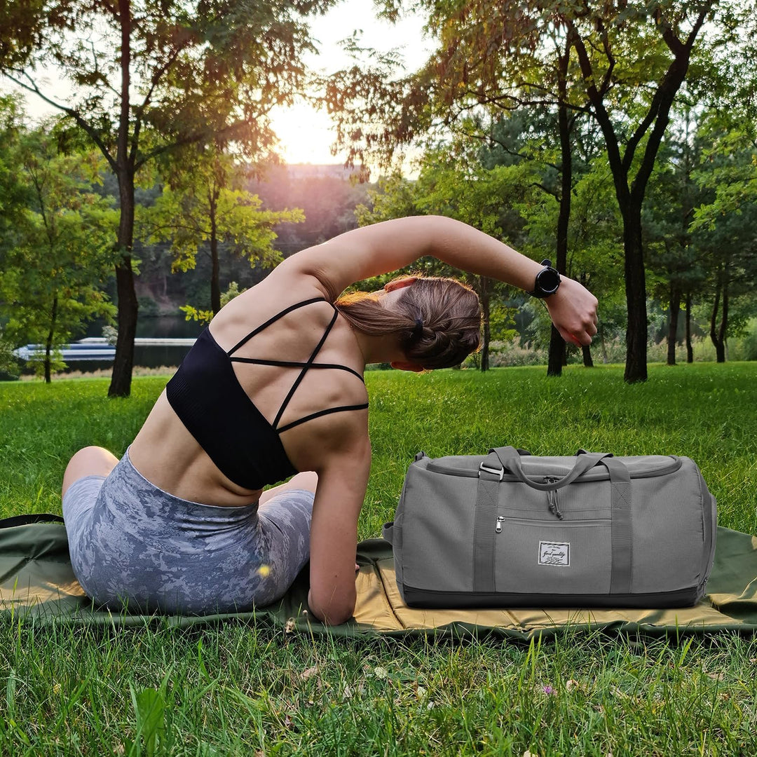 Sporttasche Herren Gross 60L Reisetasche Sport Tasche Rucksack mit Schuhfach Wasserdicht Trainingsta