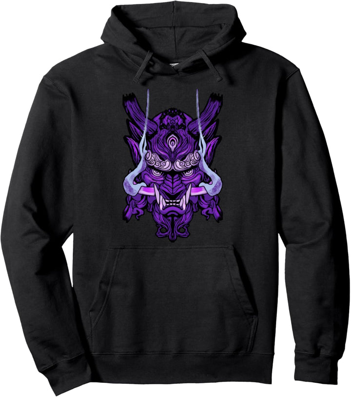 Oni Dämon Japanischer Teufel Pullover Hoodie