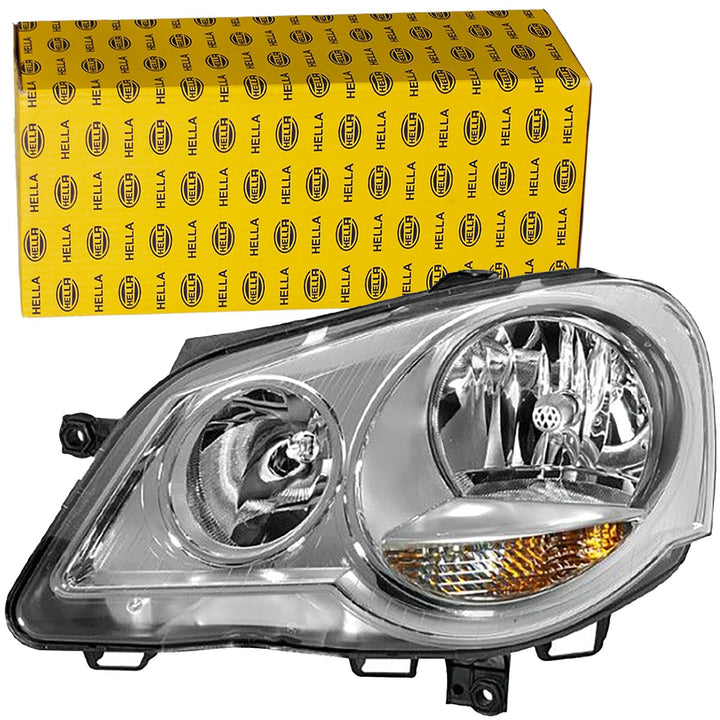 HELLA 1LE 247 019-201 FF/Halogen-Hauptscheinwerfer - rechts - für u.a. VW Polo (9N_)