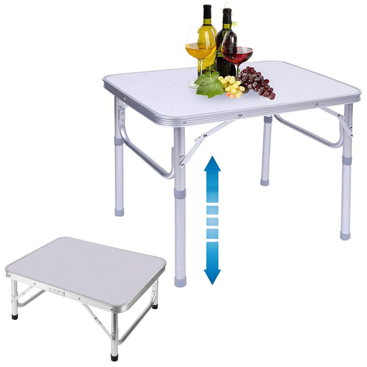 Campingtisch faltbar Klapptisch, Alu Gartentisch Tischplatt Falttisch klappbar Arbeitstisch Balkonti