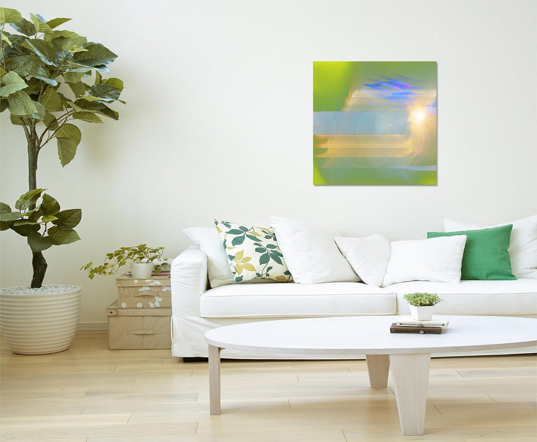 Paul Sinus Art Modernes Wandbild Abstrakt011_60x60cm Abstrakte Kunst Kunstdruck auf Leinwand Zeitlos