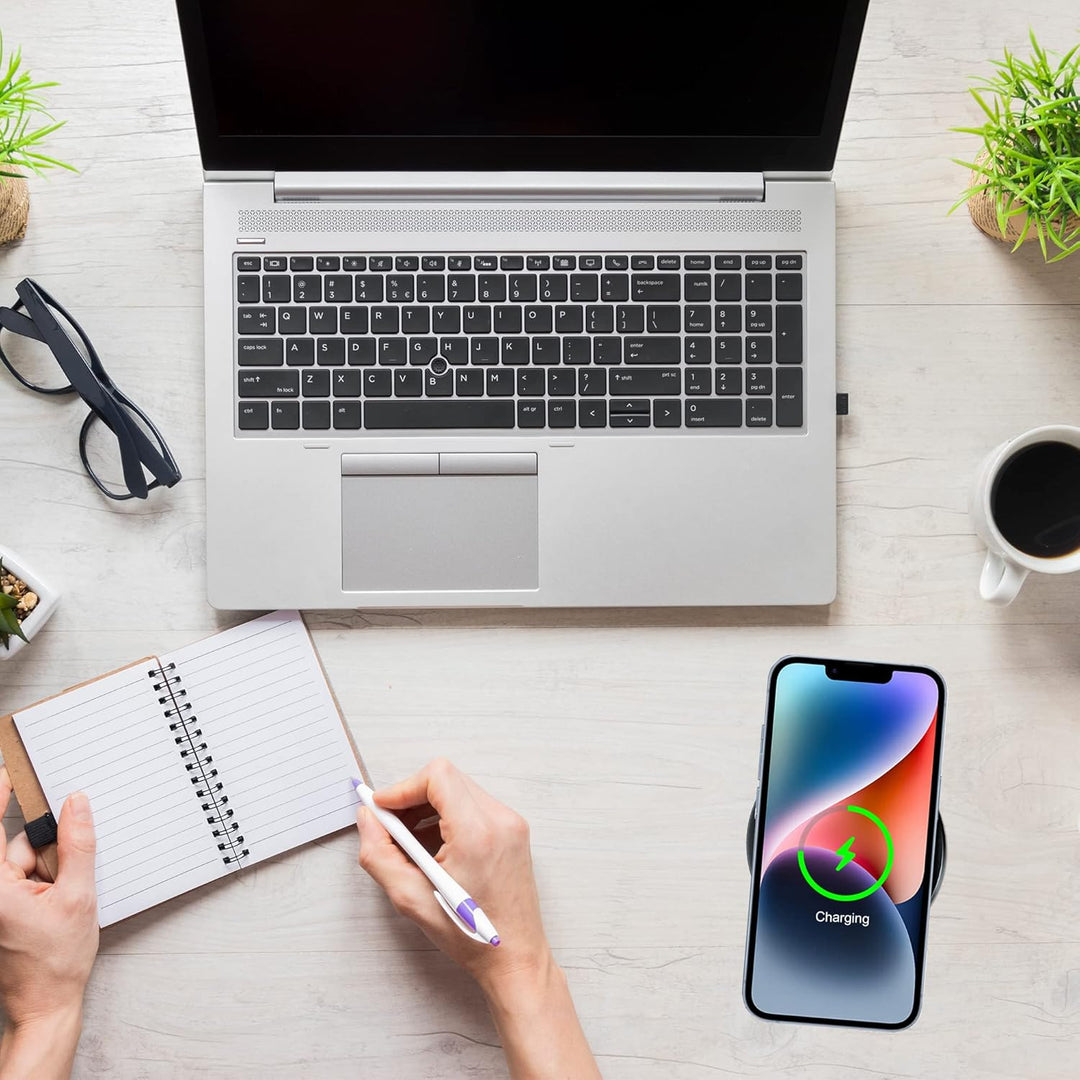 Desk Wireless Charger, Induktionsladegerät Einbau Fast Kabelloses Ladegerät Induktive Ladestation Ei
