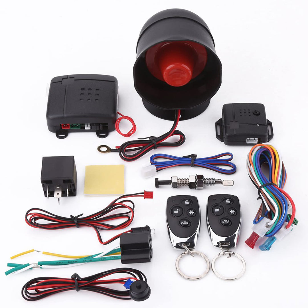 TKSE Auto Sicherheitssystem, Universal Autoalarm Sicherheitsschutzsystem Schlüsselloser Zugang Mit 2